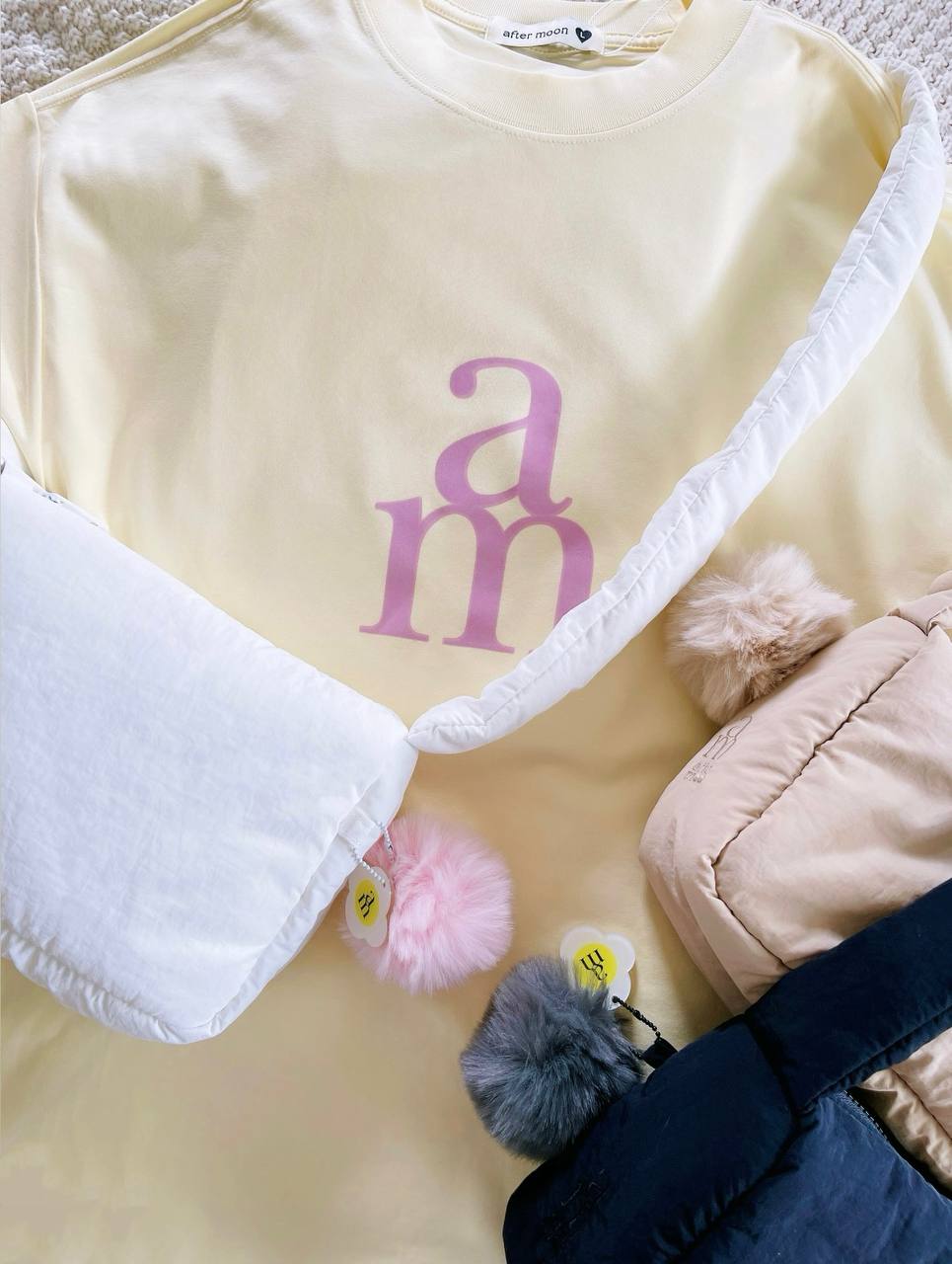Mini Cozy Puffy Bag & T-shirt Bundle Deal